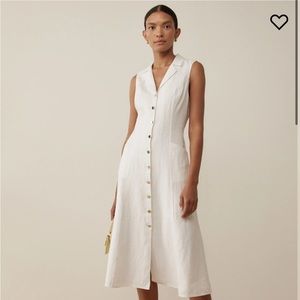 Reformation White Midi Dress